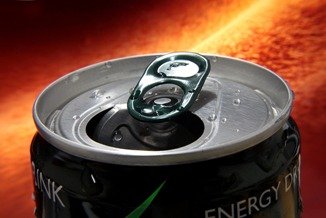 Can of caffeinated drink